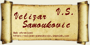 Velizar Samouković vizit kartica